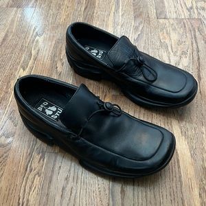 Bed Stu Black Leather Loafers, 8